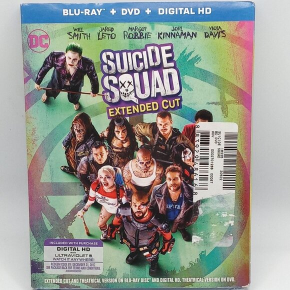 Blu-Ray DVD Suicide Squad Extended Cut HD DC Comics Supervillain Action Movie - Picture 4 of 6